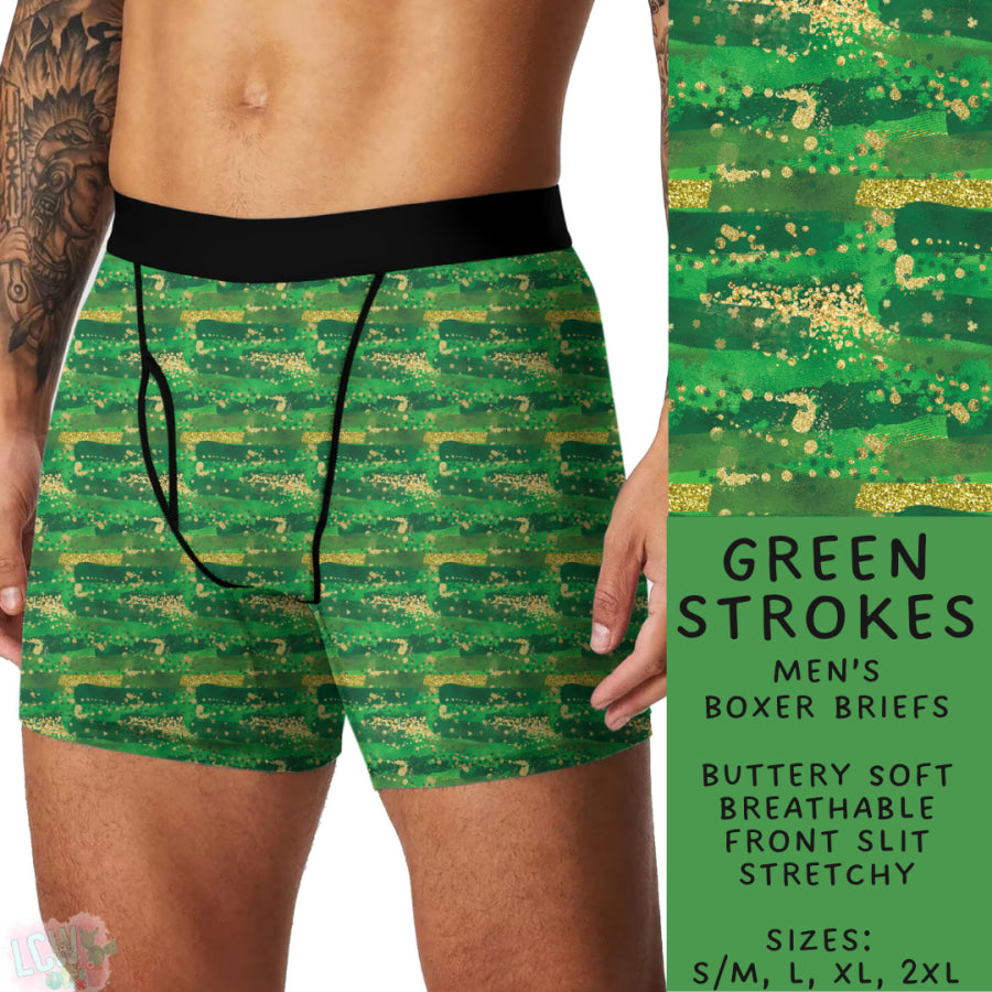 Preorder Custom Buttery Soft Underwear - Green Strokes - Closes 27 Nov - ETA late Feb 2025 Underwear