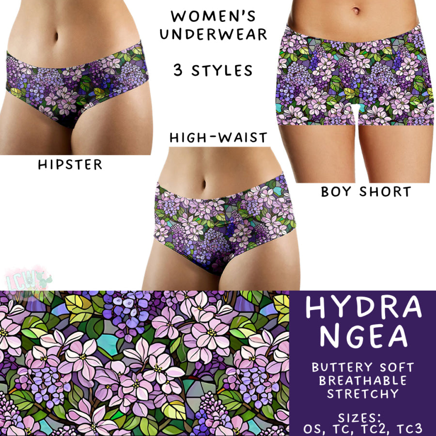 Preorder Custom Buttery Soft Underwear - Hydrangea - Closes 14 Feb - ETA late Apr 2025 Underwear