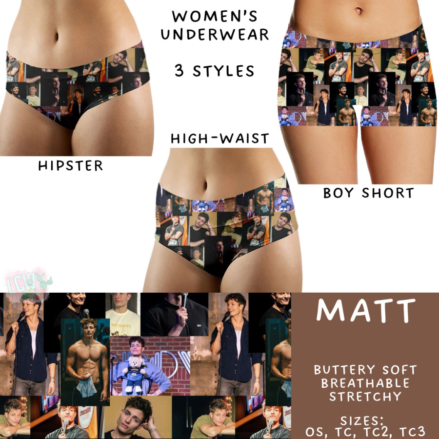 Preorder Custom Buttery Soft Underwear - Matt - Closes 14 Feb - ETA late Apr 2025 Underwear