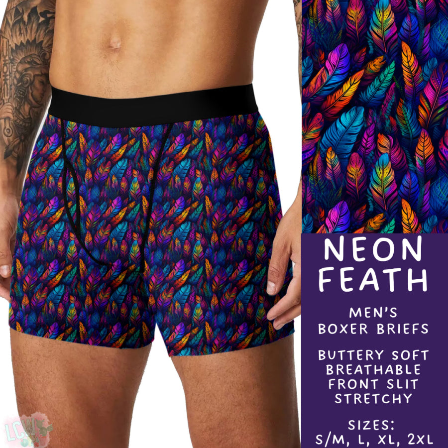 Preorder Custom Buttery Soft Underwear - Neon Feather - Closes 14 Feb - ETA late Apr 2025 Underwear