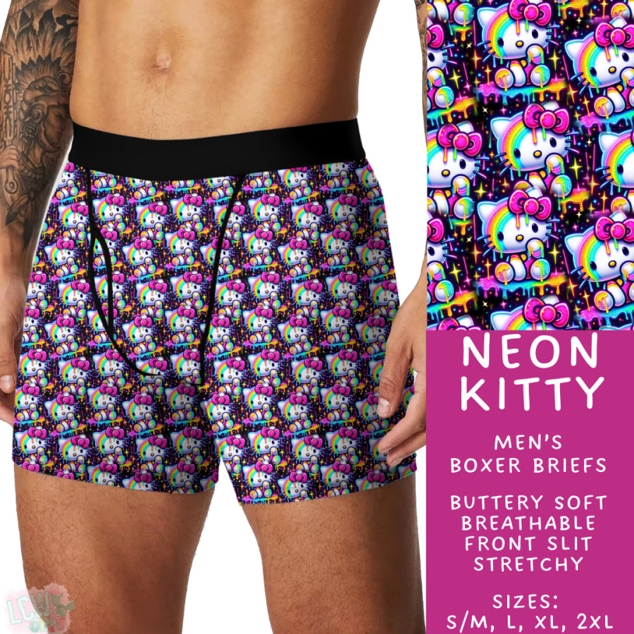 Preorder Custom Buttery Soft Underwear - Neon Kitty - Closes 14 Feb - ETA late Apr 2025 Underwear