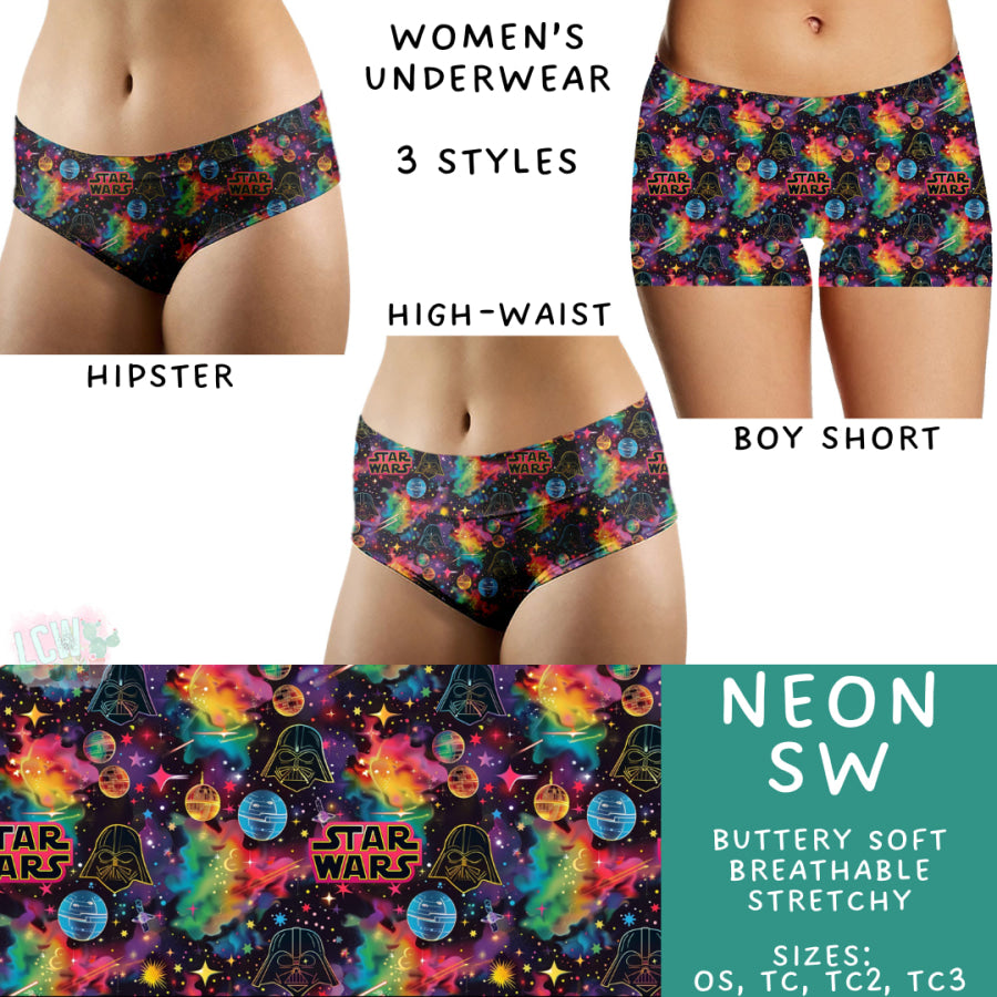 Preorder Custom Buttery Soft Underwear - Neon SW - Closes 14 Feb - ETA late Apr 2025 Underwear