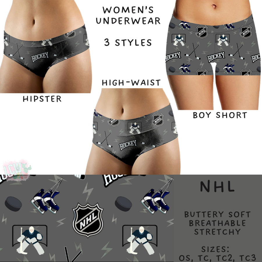 Preorder Custom Buttery Soft Underwear - NHL - Closes 27 Nov - ETA late Feb 2025 Underwear