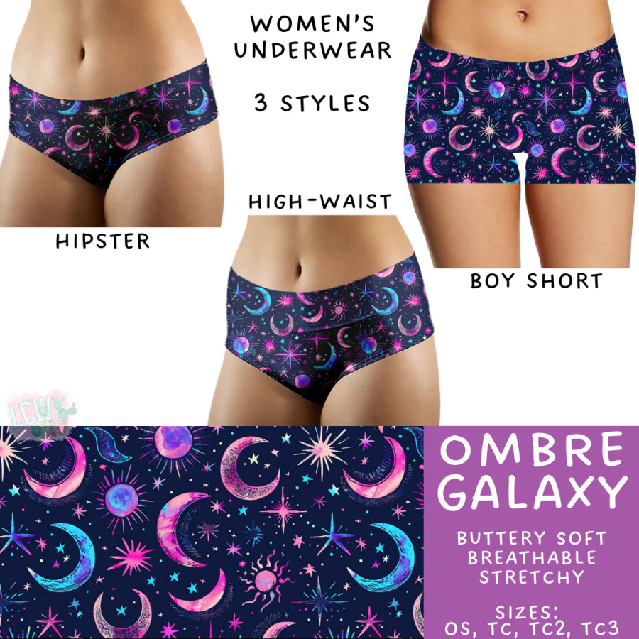 Preorder Custom Buttery Soft Underwear - Ombre Galaxy - Closes 14 Feb - ETA late Apr 2025 Underwear