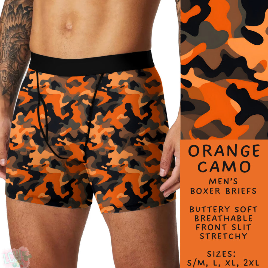 Preorder Custom Buttery Soft Underwear - Orange Camo - Closes 27 Nov - ETA late Feb 2025 Underwear