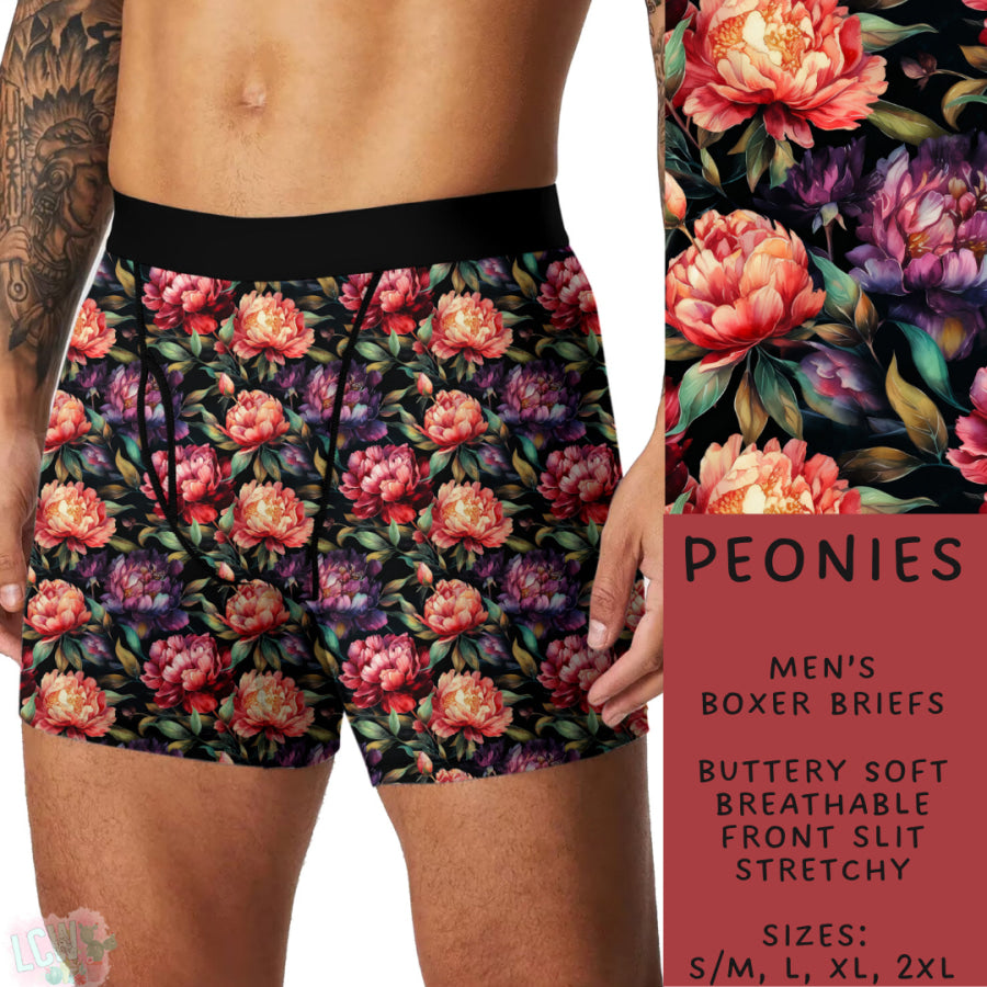 Preorder Custom Buttery Soft Underwear - Peonies - Closes 27 Nov - ETA late Feb 2025 Underwear