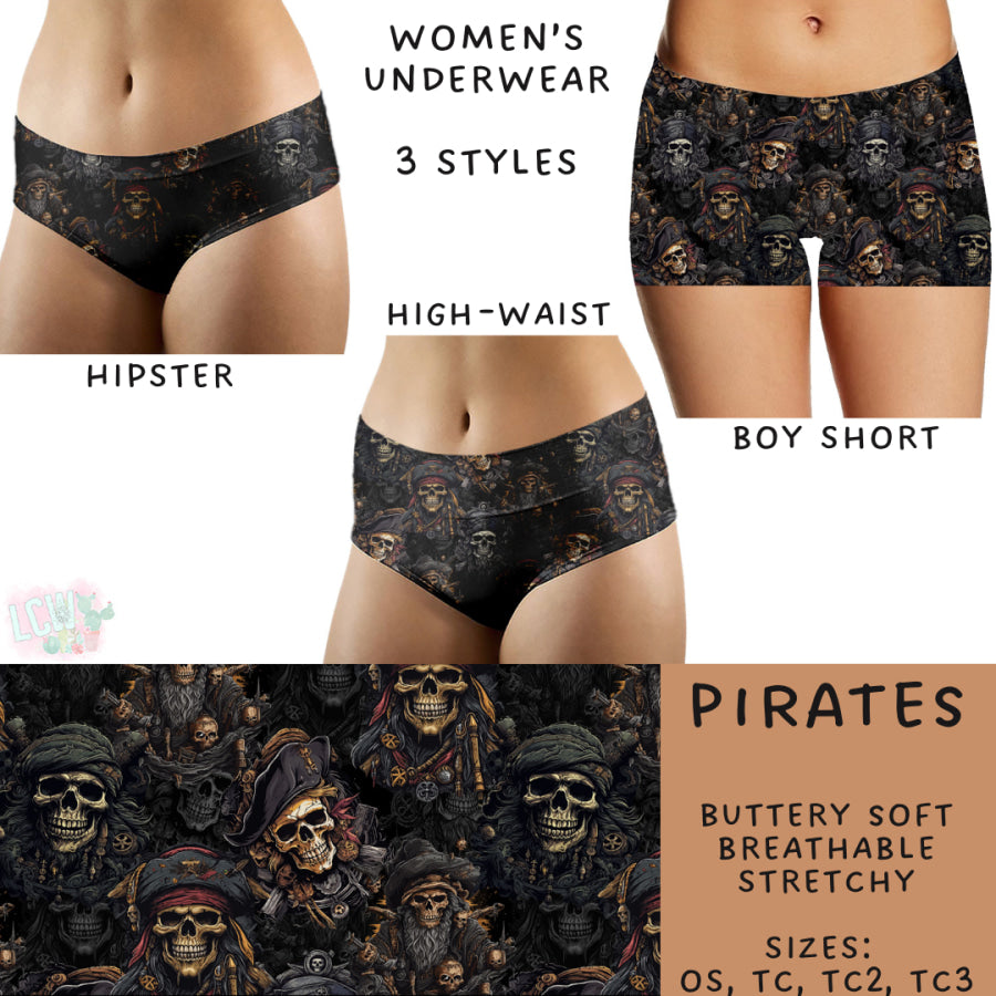 Preorder Custom Buttery Soft Underwear - Pirates - Closes 27 Nov - ETA late Feb 2025 Underwear