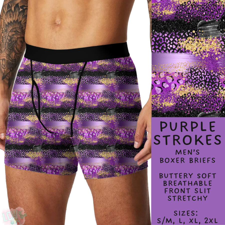 Preorder Custom Buttery Soft Underwear - Purple Strokes - Closes 27 Nov - ETA late Feb 2025 Underwear