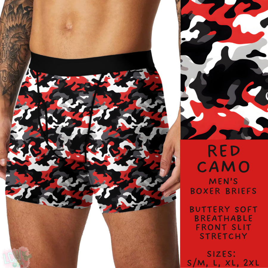 Preorder Custom Buttery Soft Underwear - Red Camo - Closes 27 Nov - ETA late Feb 2025 Underwear