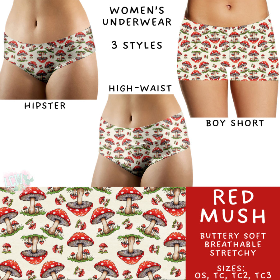 Preorder Custom Buttery Soft Underwear - Red Mush - Closes 14 Feb - ETA late Apr 2025 Underwear