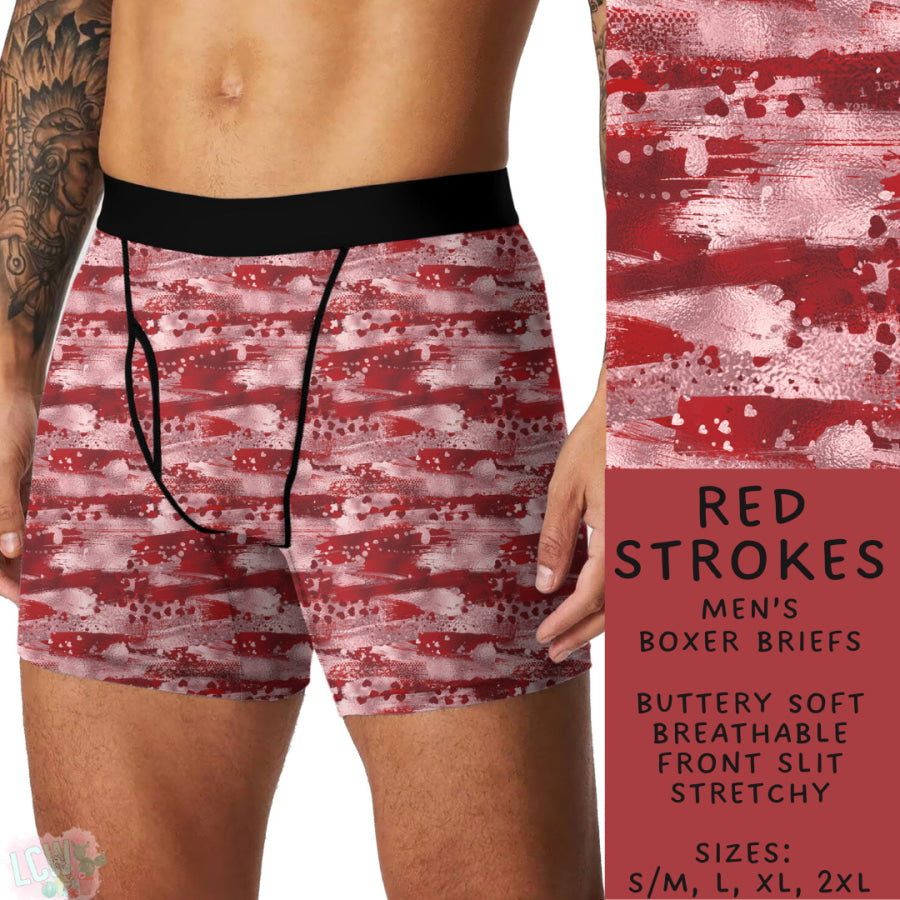 Preorder Custom Buttery Soft Underwear - Red Strokes - Closes 27 Nov - ETA late Feb 2025 Underwear