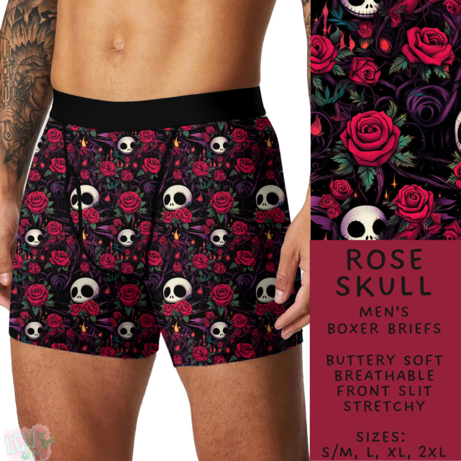 Preorder Custom Buttery Soft Underwear - Rose Skull - Closes 27 Nov - ETA late Feb 2025 Underwear