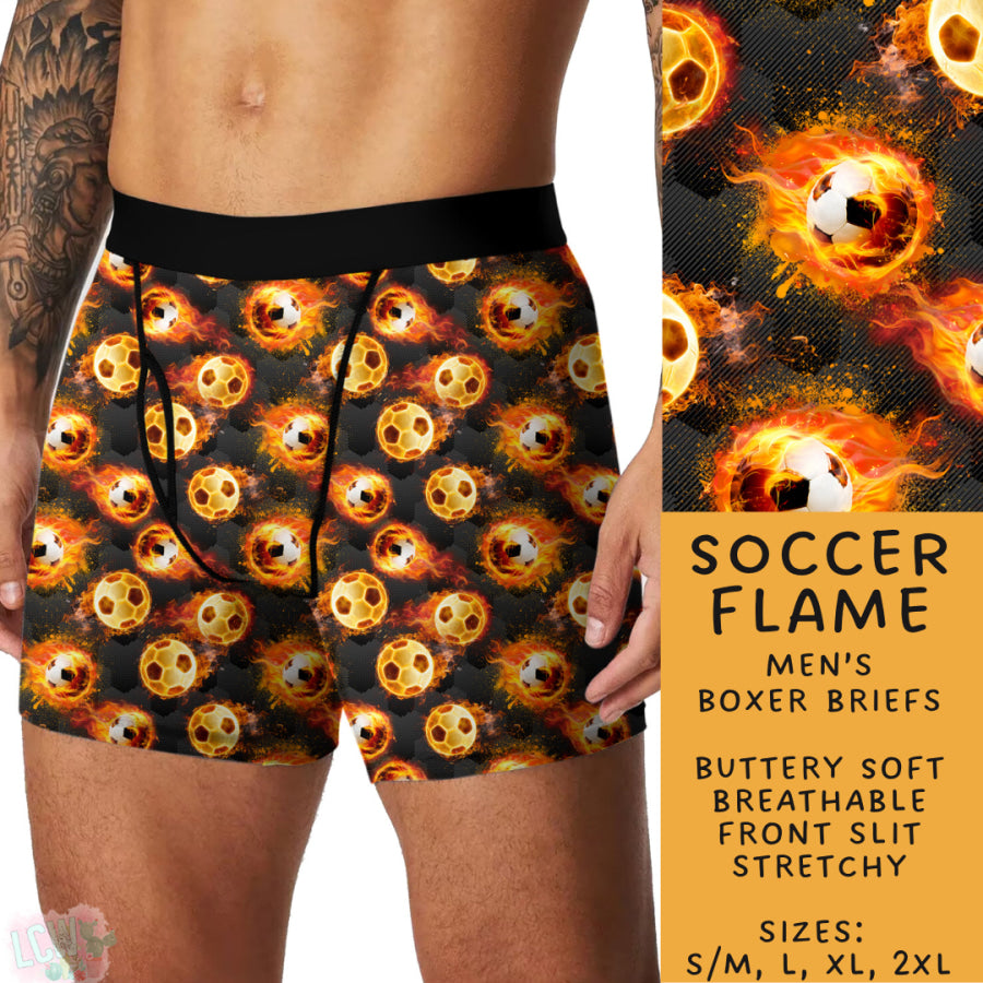 Preorder Custom Buttery Soft Underwear - Soccer Flame - Closes 27 Nov - ETA late Feb 2025 Underwear