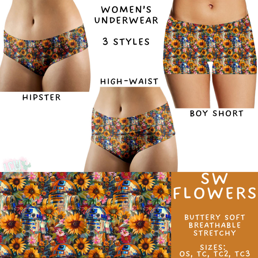 Preorder Custom Buttery Soft Underwear - SW Flowers - Closes 14 Feb - ETA late Apr 2025 Underwear