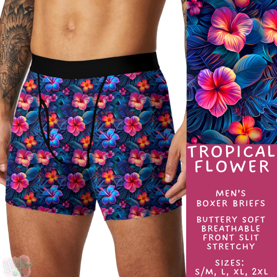 Preorder Custom Buttery Soft Underwear - Tropical Flower - Closes 14 Feb - ETA late Apr 2025 Underwear