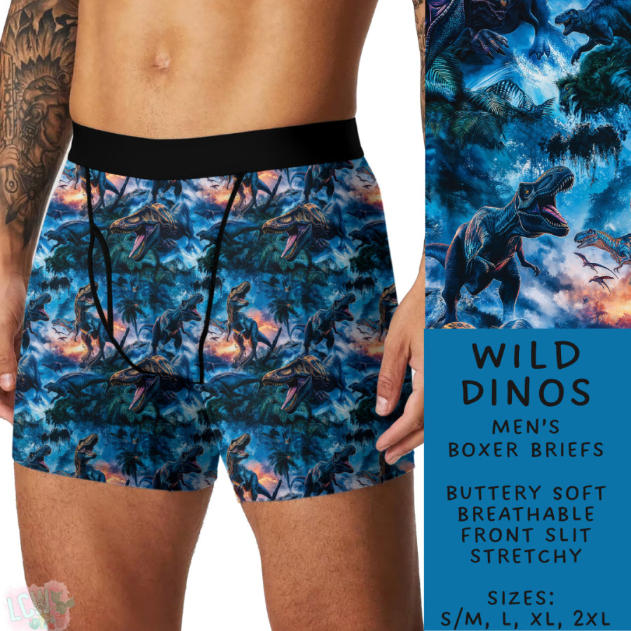 Preorder Custom Buttery Soft Underwear - Wild Dinos - Closes 27 Nov - ETA late Feb 2025 Underwear