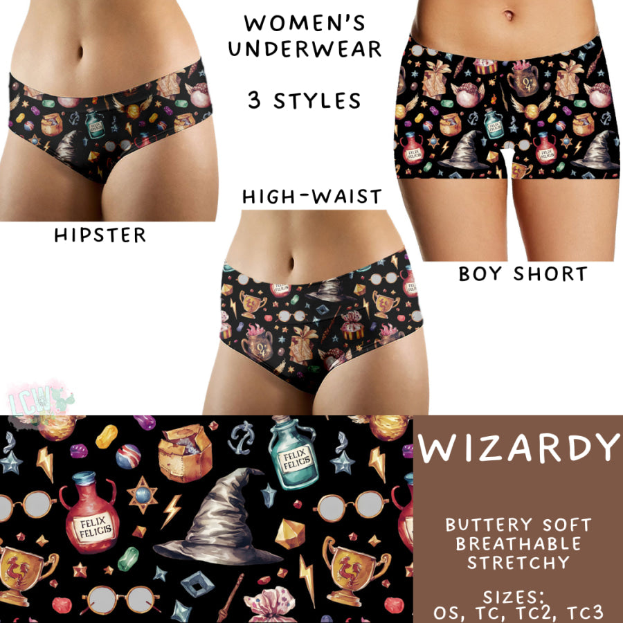 Preorder Custom Buttery Soft Underwear - Wizardy - Closes 14 Feb - ETA late Apr 2025 Underwear