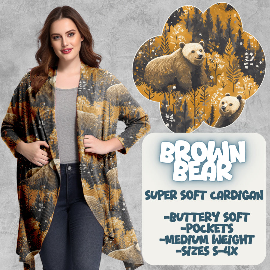 PREORDER Custom Cardigans - Brown Bear - Closes 20 Mar - ETA late Jun 2025 Cardigan