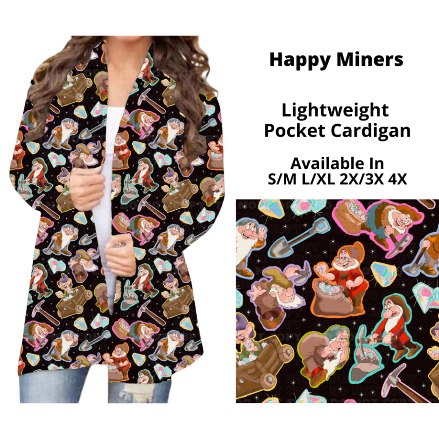 Preorder Custom Cardigans / Faux Denim Leggings - Happy Miners - Closes 10 Oct - ETA late Dec 2024 Cardigan