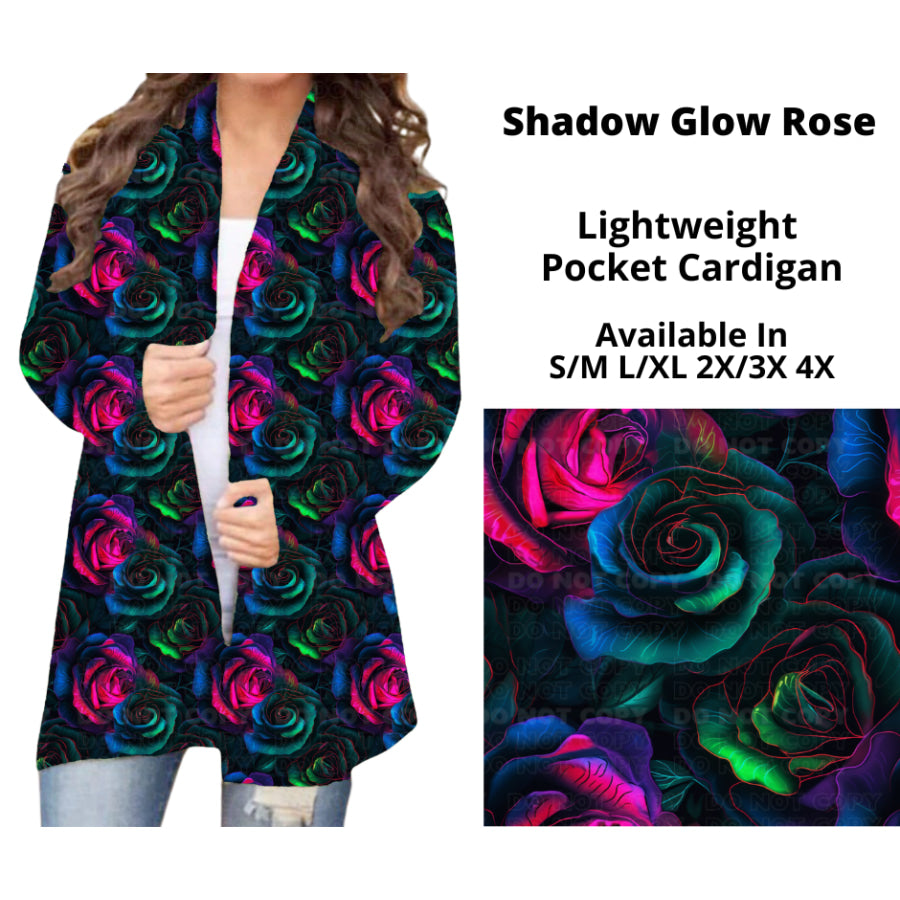 Preorder Custom Cardigans / Faux Denim Leggings - Shadow Glow Rose - Closes 20 Nov - ETA early Feb 2025 Cardigan