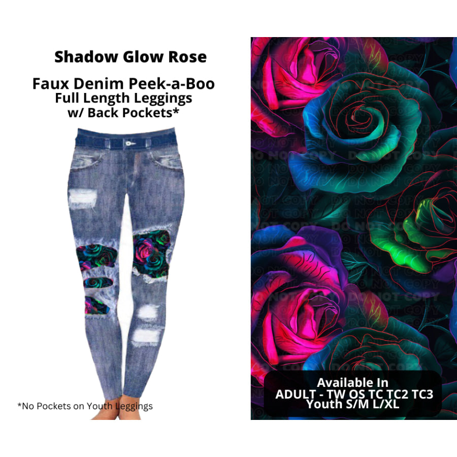 Preorder Custom Cardigans / Faux Denim Leggings - Shadow Glow Rose - Closes 20 Nov - ETA early Feb 2025 Cardigan