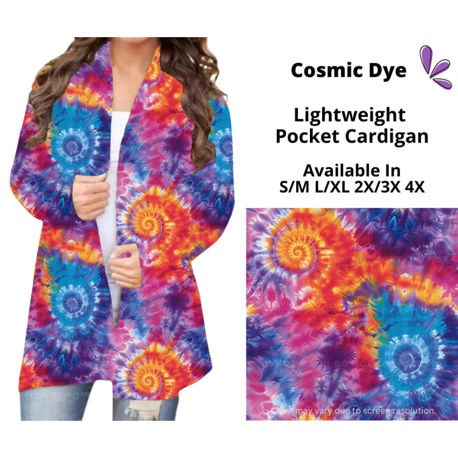 Preorder Custom Cardigans / Faux Denim Leggings / Shorts - Cosmic Dye - Closes 5 Mar - ETA late Jun 2025 Cardigan