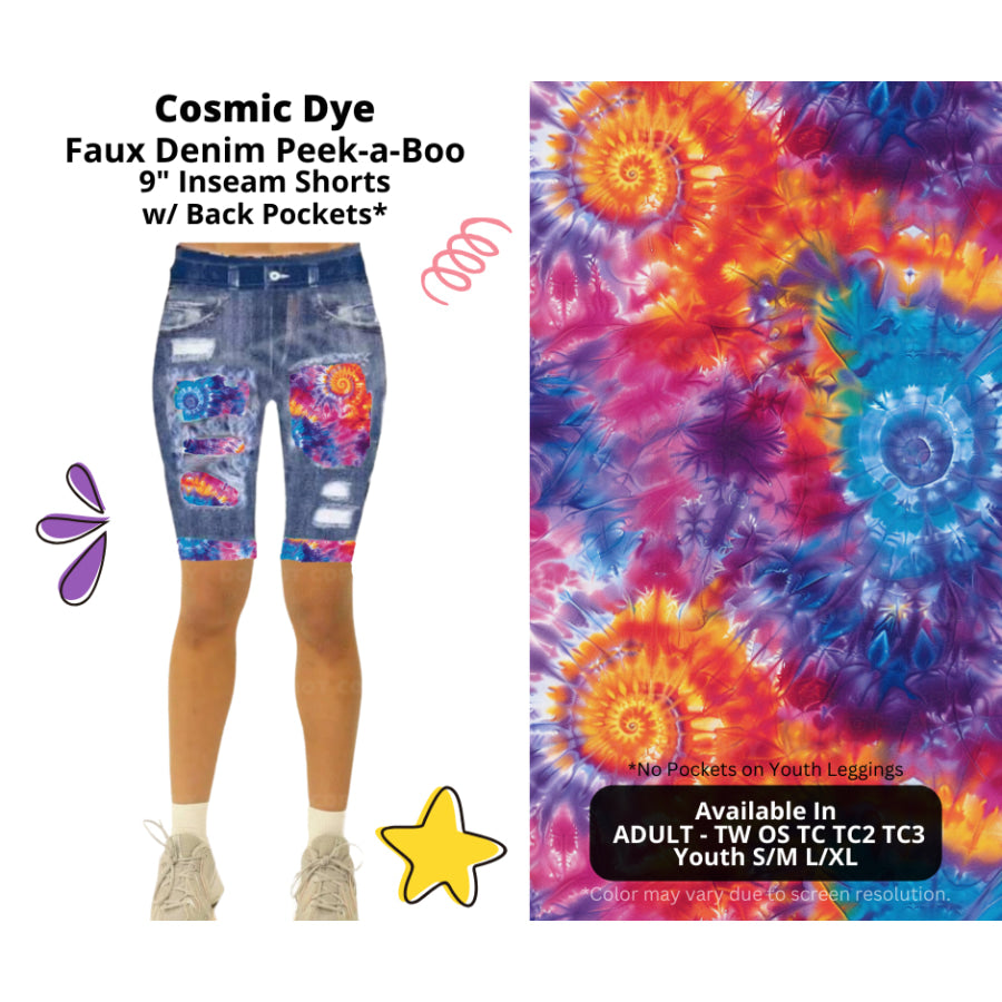 Preorder Custom Cardigans / Faux Denim Leggings / Shorts - Cosmic Dye - Closes 5 Mar - ETA late Jun 2025 Cardigan