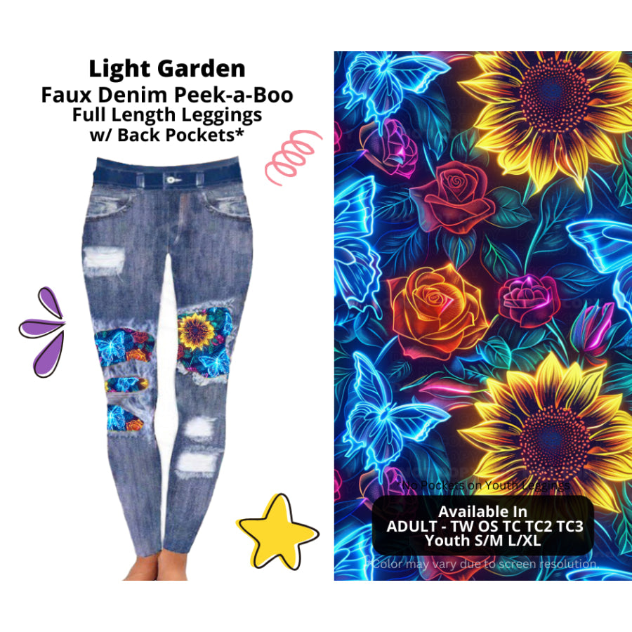 Preorder Custom Cardigans / Faux Denim Leggings / Shorts - Light Garden - Closes 5 Mar - ETA late Jun 2025 Cardigan