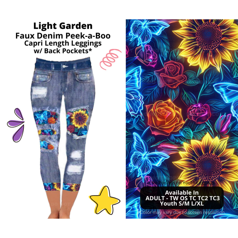 Preorder Custom Cardigans / Faux Denim Leggings / Shorts - Light Garden - Closes 5 Mar - ETA late Jun 2025 Cardigan