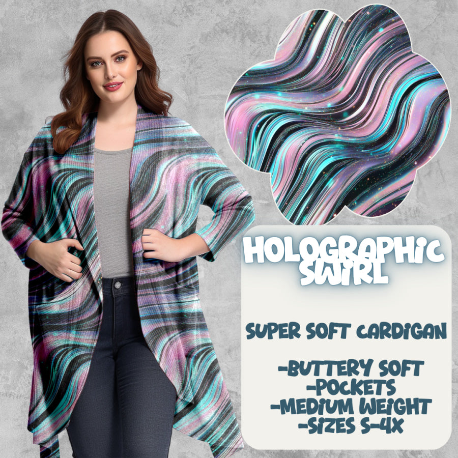 PREORDER Custom Cardigans - Holographic Swirl - Closes 20 Mar - ETA late Jun 2025 Cardigan