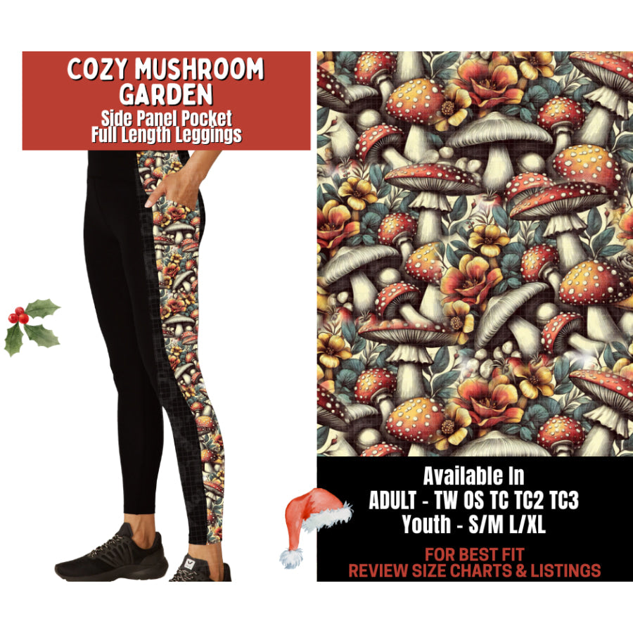 Preorder Custom Cardigans / Leggings - Cozy Mushroom Garden - Closes 24 Sep - ETA late Jan 2026 Cardigan