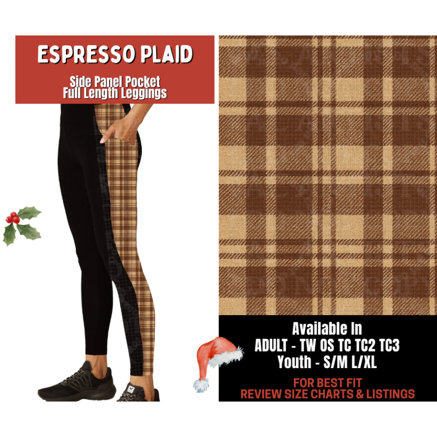 Preorder Custom Cardigans / Leggings - Espresso Plaid - Closes 24 Sep - ETA late Jan 2026 Cardigan