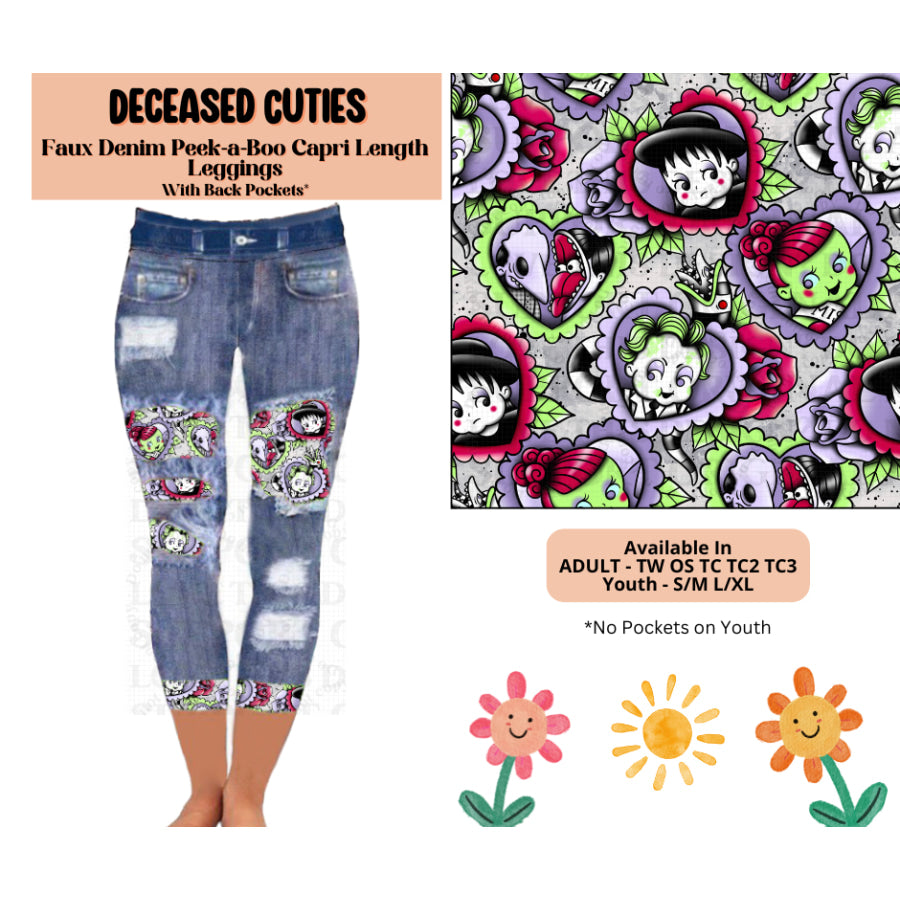 Preorder Custom Cardigans / Leggings / Shorts - Deceased Cuties - Closes 26 May - ETA late Sep 2025 Cardigan