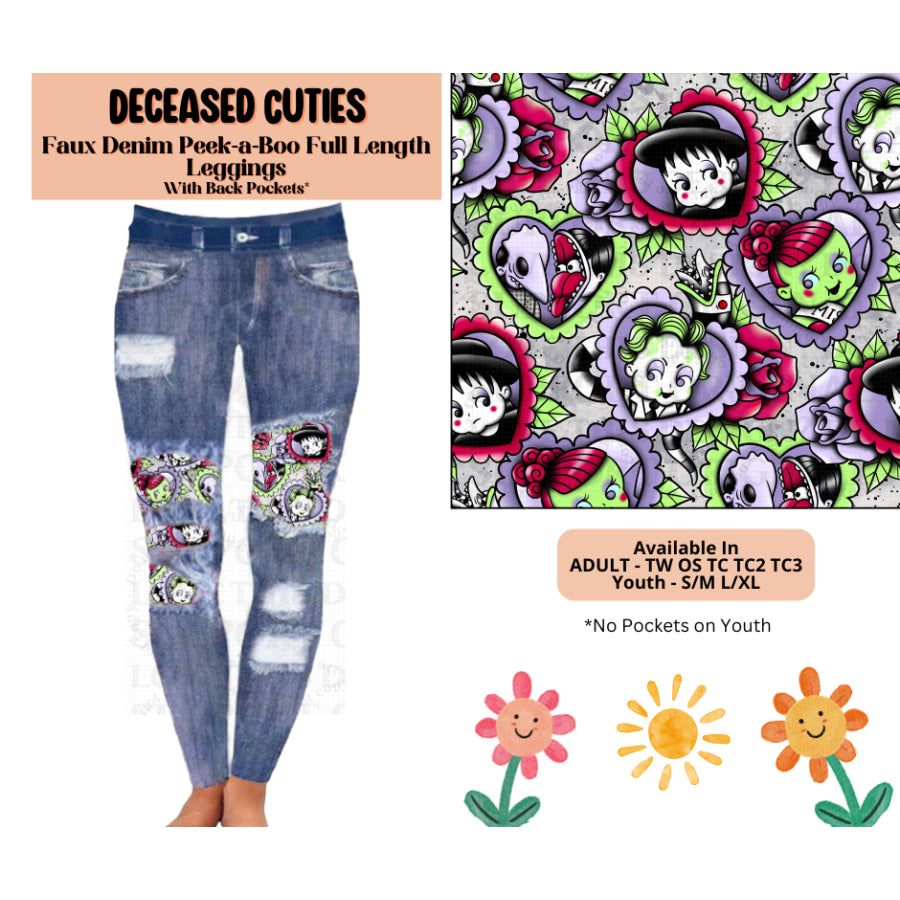 Preorder Custom Cardigans / Leggings / Shorts - Deceased Cuties - Closes 26 May - ETA late Sep 2025 Cardigan
