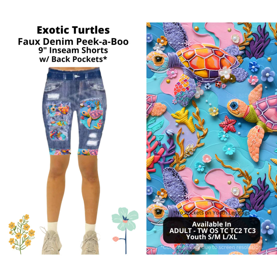 Preorder Custom Cardigans / Leggings / Shorts - Exotic Turtles - Closes 26 Mar - ETA late Jun 2025 Cardigan