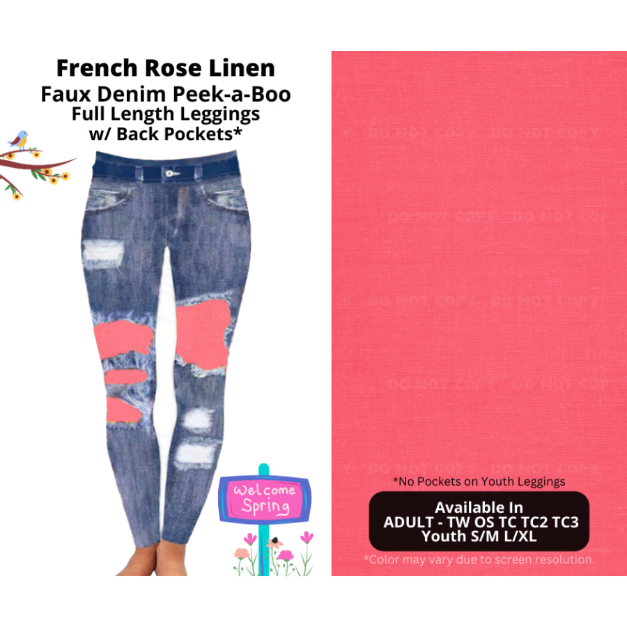 Preorder Custom Cardigans / Leggings / Shorts - French Rose Linen - Closes 13 Jan - ETA late Apr 2025 Cardigan