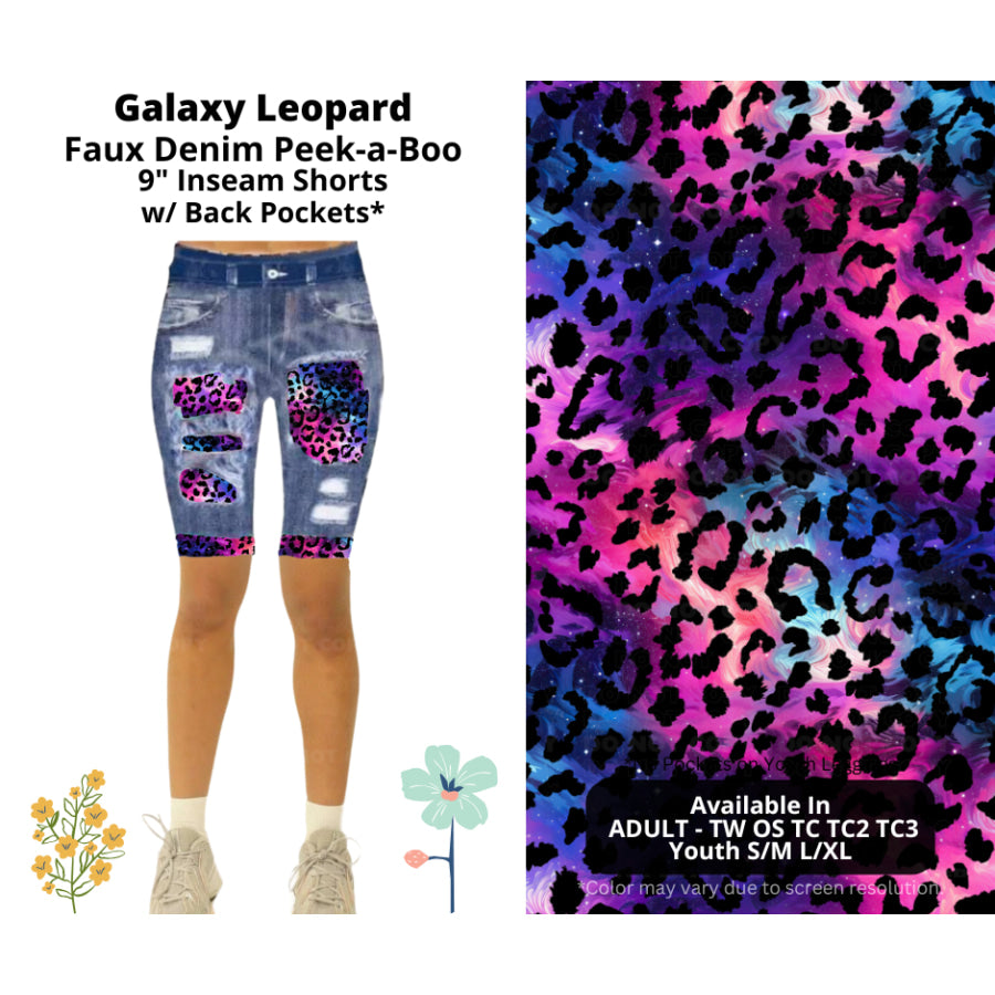 Preorder Custom Cardigans / Leggings / Shorts - Galaxy Leopard - Closes 26 Mar - ETA late Jun 2025 Cardigan