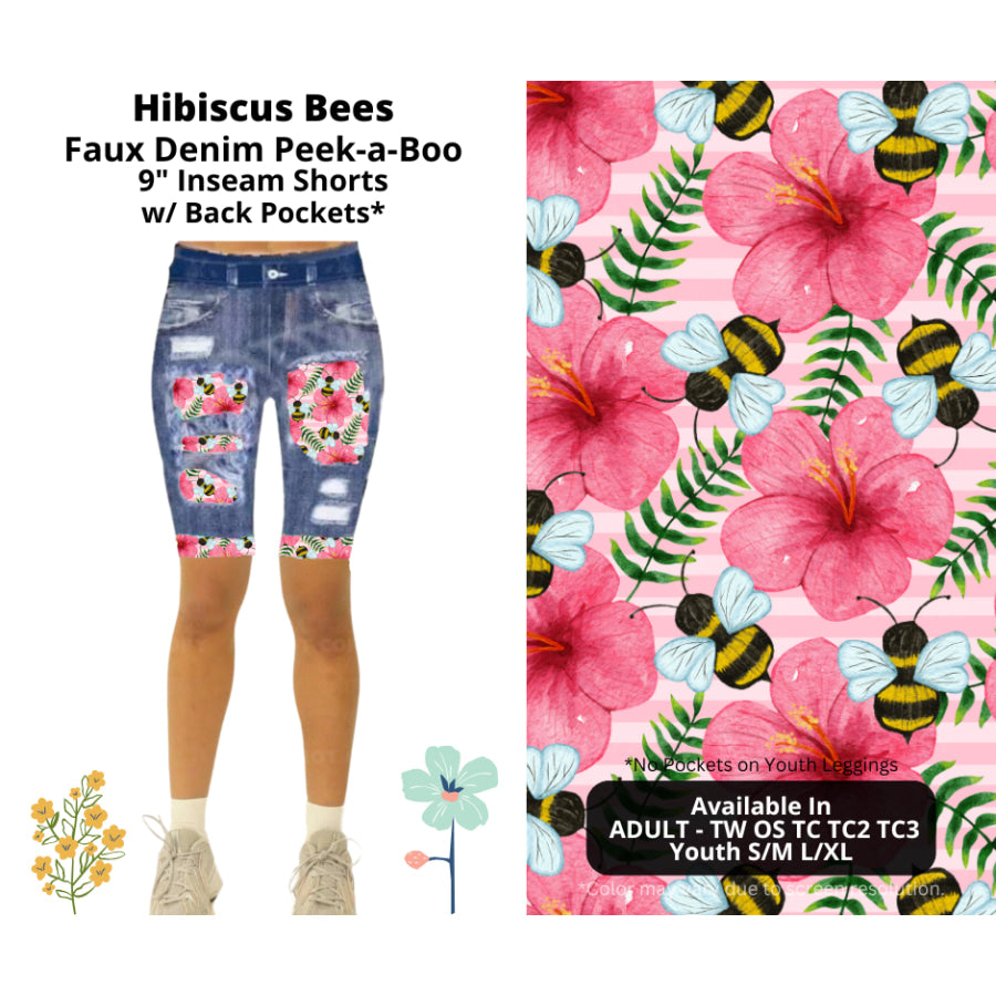 Preorder Custom Cardigans / Leggings / Shorts - Hibiscus Bees - Closes 26 Mar - ETA late Jun 2025 Cardigan