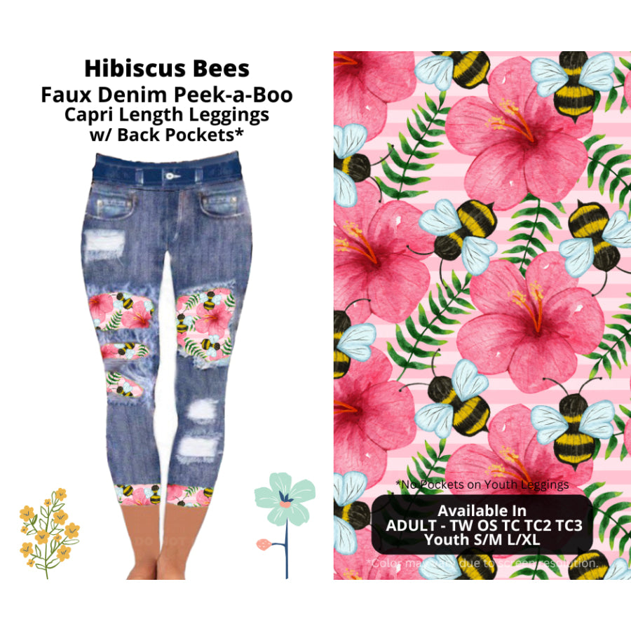 Preorder Custom Cardigans / Leggings / Shorts - Hibiscus Bees - Closes 26 Mar - ETA late Jun 2025 Cardigan