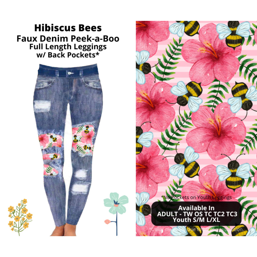 Preorder Custom Cardigans / Leggings / Shorts - Hibiscus Bees - Closes 26 Mar - ETA late Jun 2025 Cardigan