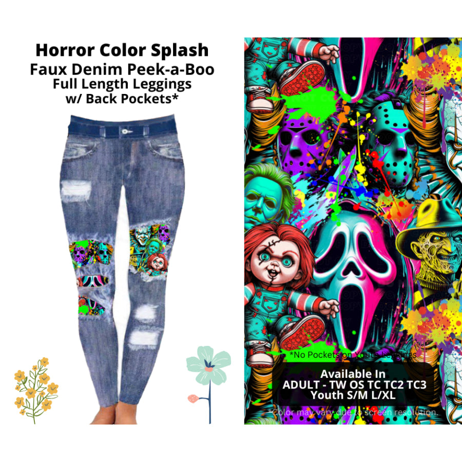 Preorder Custom Cardigans / Leggings / Shorts - Horror Colour Splash - Closes 26 Mar - ETA late Jun 2025 Cardigan