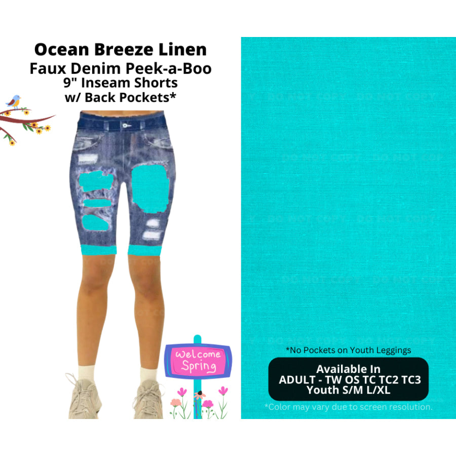 Preorder Custom Cardigans / Leggings / Shorts - Ocean Breeze Linen - Closes 13 Jan - ETA late Apr 2025 Cardigan