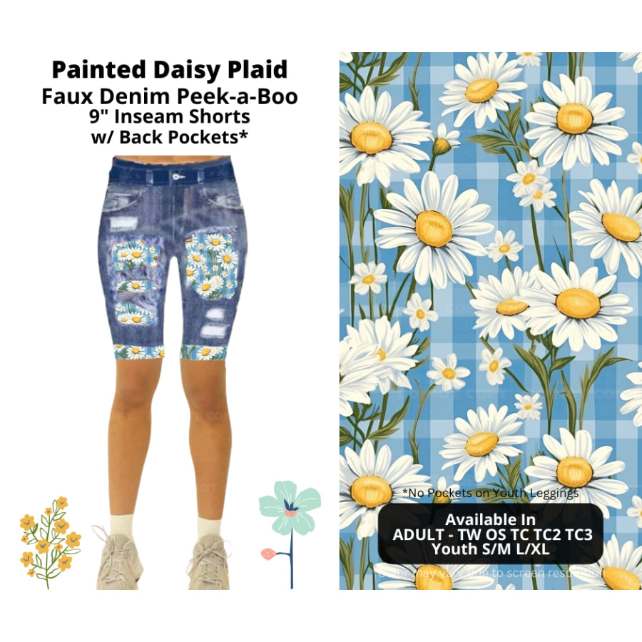 Preorder Custom Cardigans / Leggings / Shorts - Painted Daisy Plaid - Closes 26 Mar - ETA late Jun 2025 Cardigan