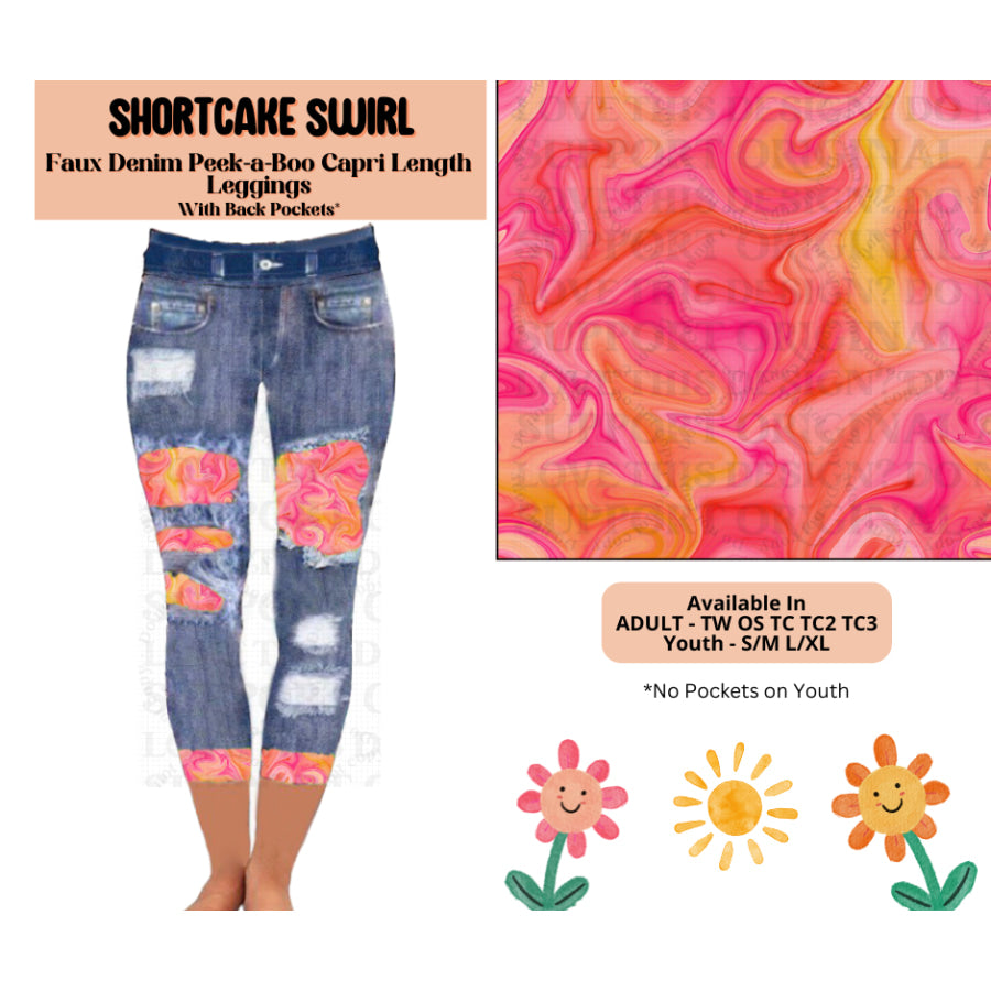 Preorder Custom Cardigans / Leggings / Shorts - Shortcake Swirl - Closes 26 May - ETA late Sep 2025 Cardigan