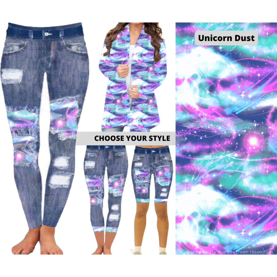 Preorder Custom Cardigans / Leggings / Shorts - Unicorn Dust - Closes 26 Mar - ETA late Jun 2025 Cardigan