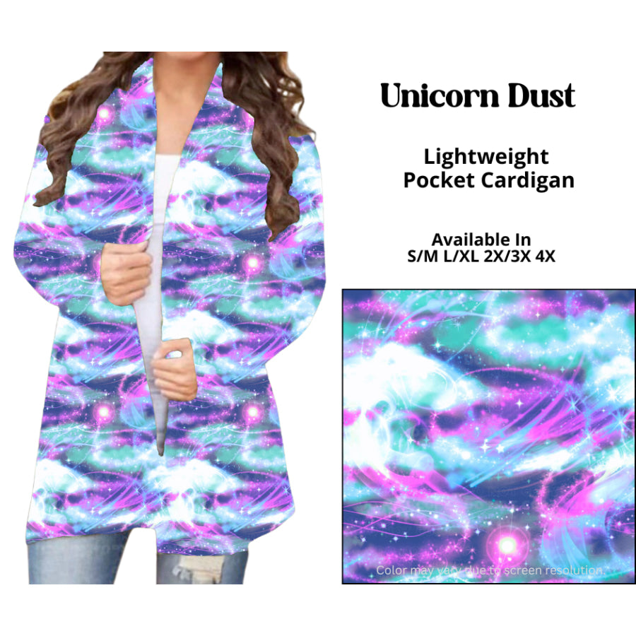 Preorder Custom Cardigans / Leggings / Shorts - Unicorn Dust - Closes 26 Mar - ETA late Jun 2025 Cardigan