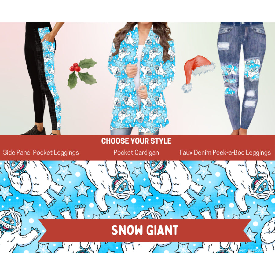 Preorder Custom Cardigans / Leggings - Snow Giant - Closes 24 Sep - ETA late Jan 2026 Cardigan