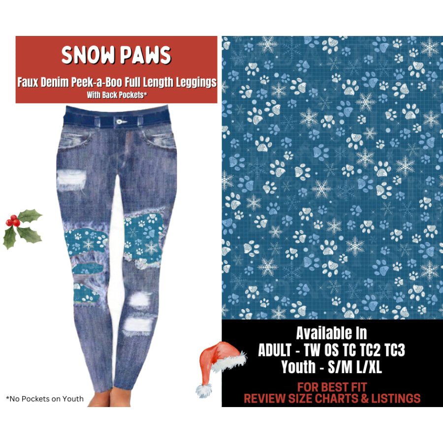 Preorder Custom Cardigans / Leggings - Snow Paws - Closes 24 Sep - ETA late Jan 2026 Cardigan