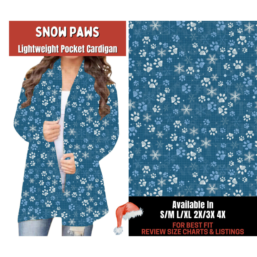 Preorder Custom Cardigans / Leggings - Snow Paws - Closes 24 Sep - ETA late Jan 2026 Cardigan