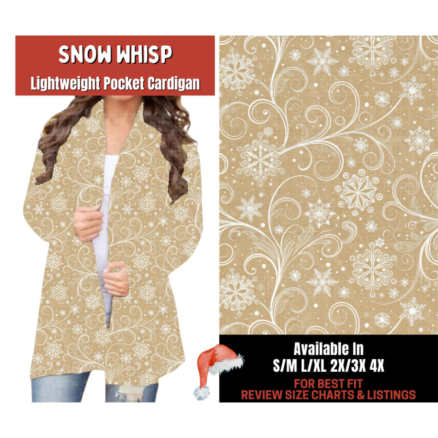 Preorder Custom Cardigans / Leggings - Snow Whisp - Closes 24 Sep - ETA late Jan 2026 Cardigan